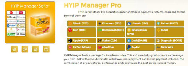 HYIP Manager Pro